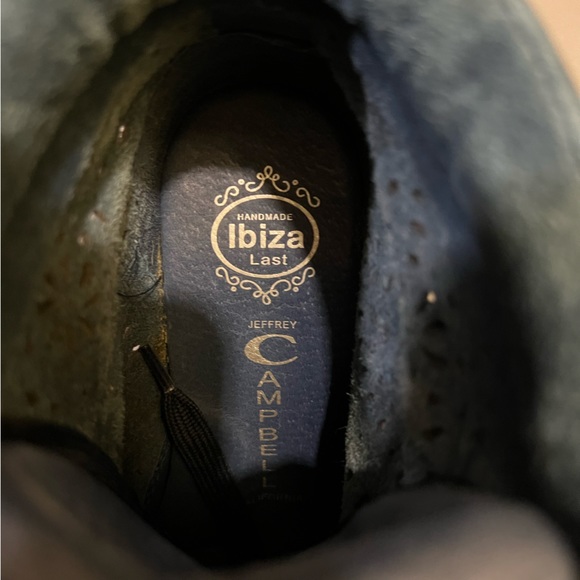 JEFFREY CAMPBELL 'Venice-Hi' Navy Suede
Hidden Wedge Sneaker - Picture 5 of 5